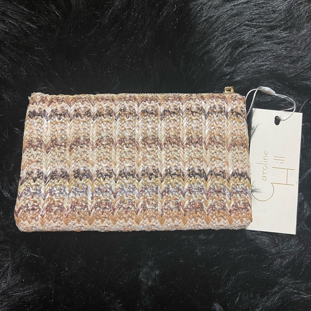 Caroline Hill Purse/Wristlet, Cream,
